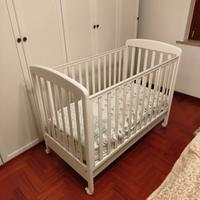 Culla con Sponda Mobile, Cassettone + Materasso