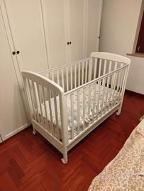 Culla con Sponda Mobile, Cassettone + Materasso