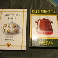 2 LIBRI RICETTARI FRATELLI CARLI OLIO D' OLIVA