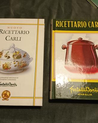 2 LIBRI RICETTARI FRATELLI CARLI OLIO D' OLIVA