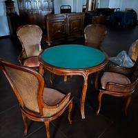 Tavolo stile Regency con sedie