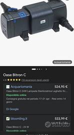 Laghetto lampada uv briton c24  oase