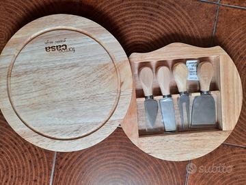 Tagliere porta coltelli da formaggio