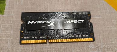 HyperX Memoria Laptop DDR3 4GB 1600 CL9 1.35V Orig