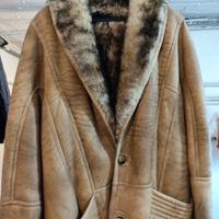 Giaccone donna in pelle e pelliccia 