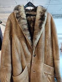 Giaccone donna in pelle e pelliccia 