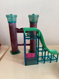 Playset Polly Pocket – mini scivolo e torretta col