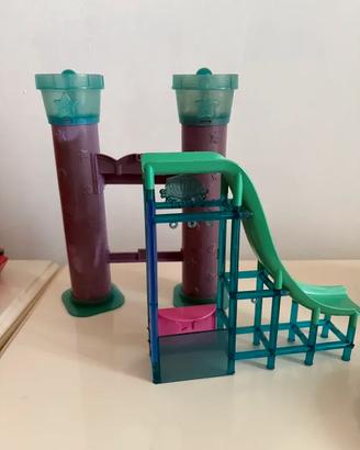 Playset Polly Pocket – mini scivolo e torretta col