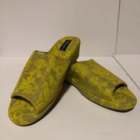 Ciabatta Defonseca con zeppa fantasia Verde tg.39