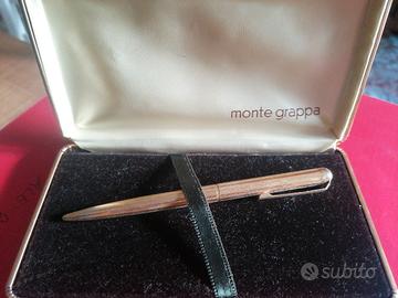 Penna vintage placcata oro 18K Monte Grappa