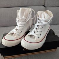 Converse All Star bianche alte unisex 