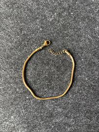 Bracciale Acciaio Dorato 17-20cm