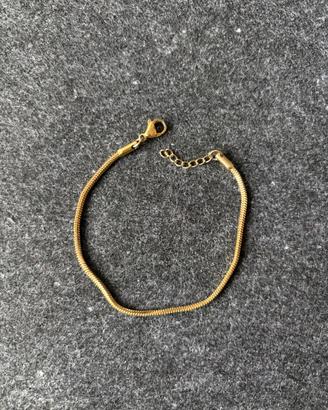 Bracciale Acciaio Dorato 17-20cm