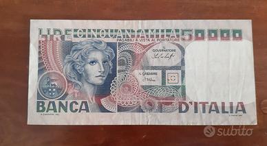 Lire 50000 volto di donna