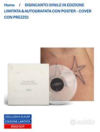 Madame Disincanto vinile edizione limitata.