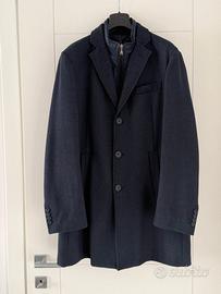 Cappotto lana BLU uomo, marca INVIDIA modello LUCA