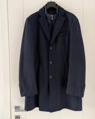 Cappotto lana BLU uomo, marca INVIDIA modello LUCA