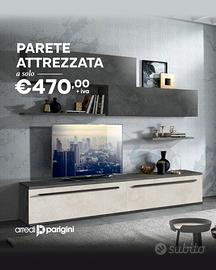 - Parete attrezzata - Colori a scelta -