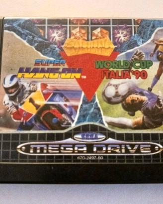 Mega Drive 3 In 1 COLUMNS+SUPER HANG ON+WORLD CUP