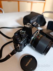 Yashica FX-3 Super 2000 + Obiettivo + Flash