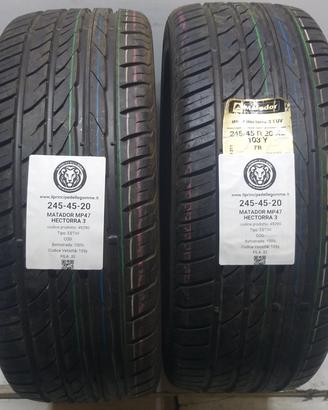 2 GOMME 245 45 20 MATADOR A49290