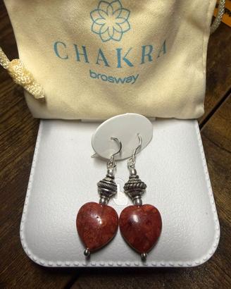 Orecchini da donna in argento con pendente in piet