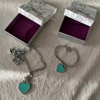 Collana e braccialetto Carpisa con ciondolo cuore