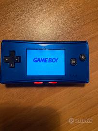 Game Boy Micro Blu con cavo funzionante