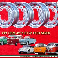 4 pz cerchi Volkswagen Maggiolino 4.5x15 ET25 5x20