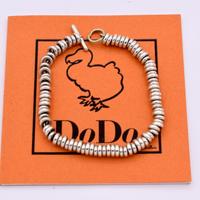 dodo bracciale rondelle argento 925 oro 18 kt