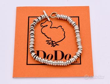 dodo bracciale rondelle argento 925 oro 18 kt