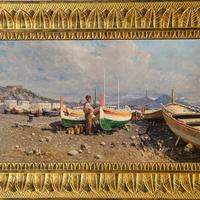 Quadro olio su tela - CARELLI GIUSEPPE - Napoli