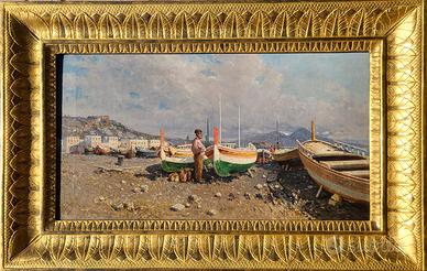 Quadro olio su tela - CARELLI GIUSEPPE - Napoli