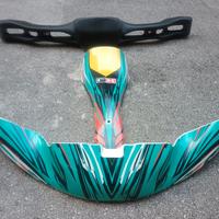 Musetto, portanumero e paraurti posteriore gokart