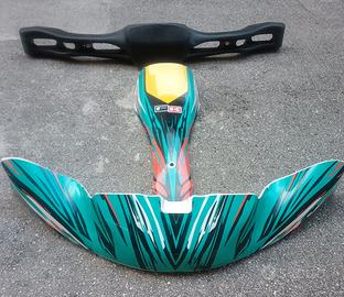 Musetto, portanumero e paraurti posteriore gokart