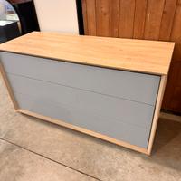 Comó moderno grigio/frassino