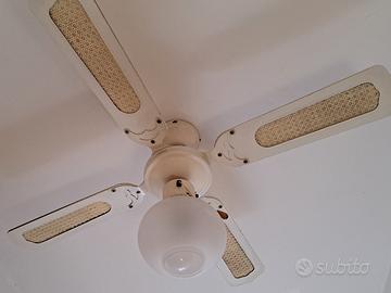 3 ventilatori a soffitto con luce