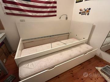 Letto singolo IKEA con letto estraibile