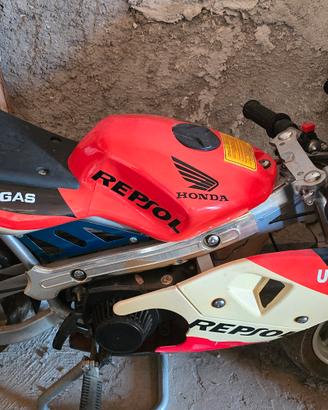 Mini moto a miscela