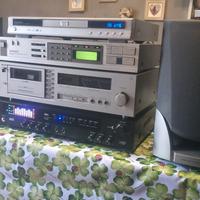 Impianto HI-FI Modulare Con Amplificatore Bluetoot