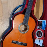 Custodia rigida per chitarra + chitarra classica