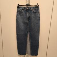 gonna jeans modello vintage con spacco 