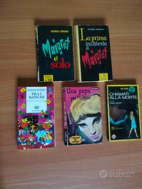 collezione di libri classici, tra cui vari gialli
