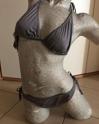 Costume triangolo bikini grigio Morissima
