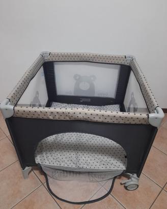 Box giochi con ruote e cerniera