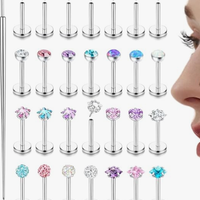 Set 28 Piercing in Acciaio Chirurgico Ipoallergeni