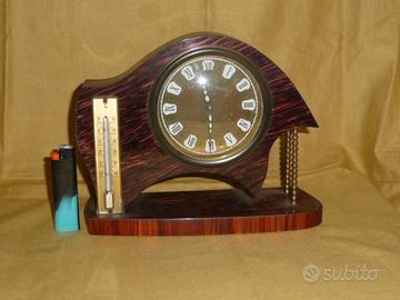 orologio sveglia vecchio WHERLE con termometro