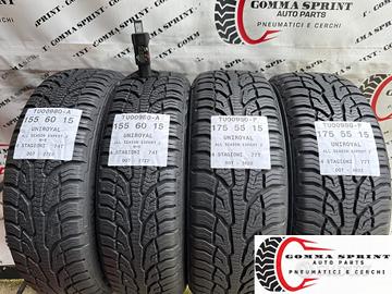 4 PNEUMATICI 155/60 R15 E 175/55 R15 UNIROYAL 4ST