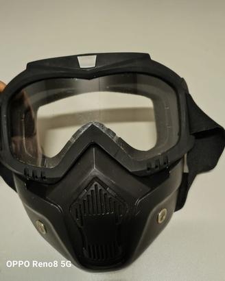 Maschera facciale da moto