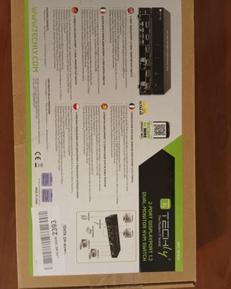Switch KVM DisplayPort 2 Porte dual Monitor 4K
